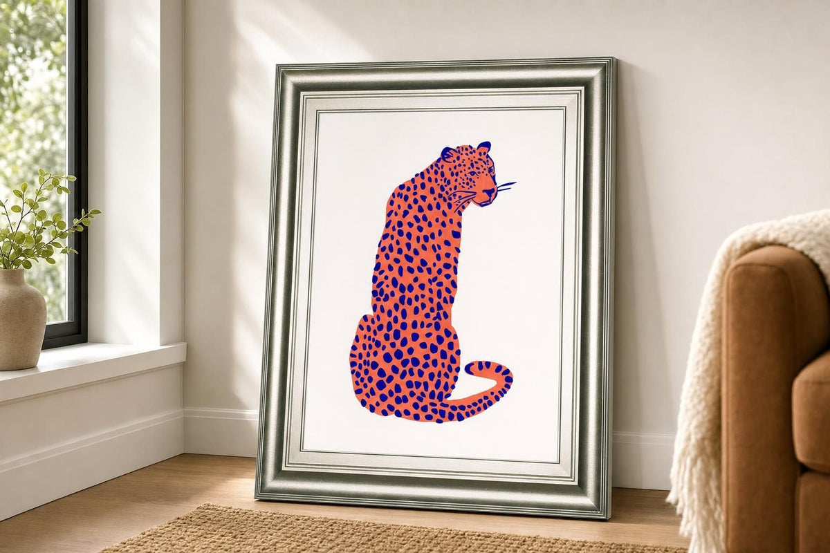 22x26 Bright Leopard II By Emma Scarvey - Pink