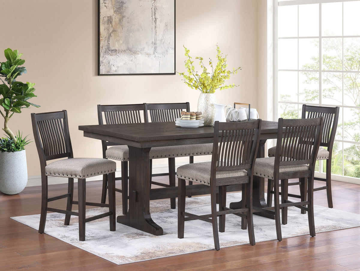 Parker - 6 Piece Dining Room Set - Brown