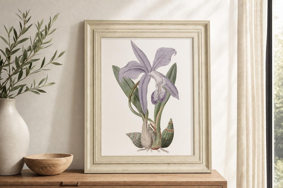 22x26 Lavender Beauties IV By Edwards - Purple