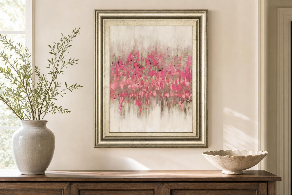 22x26 Crossing Abstract I By DanMeneely - Pink