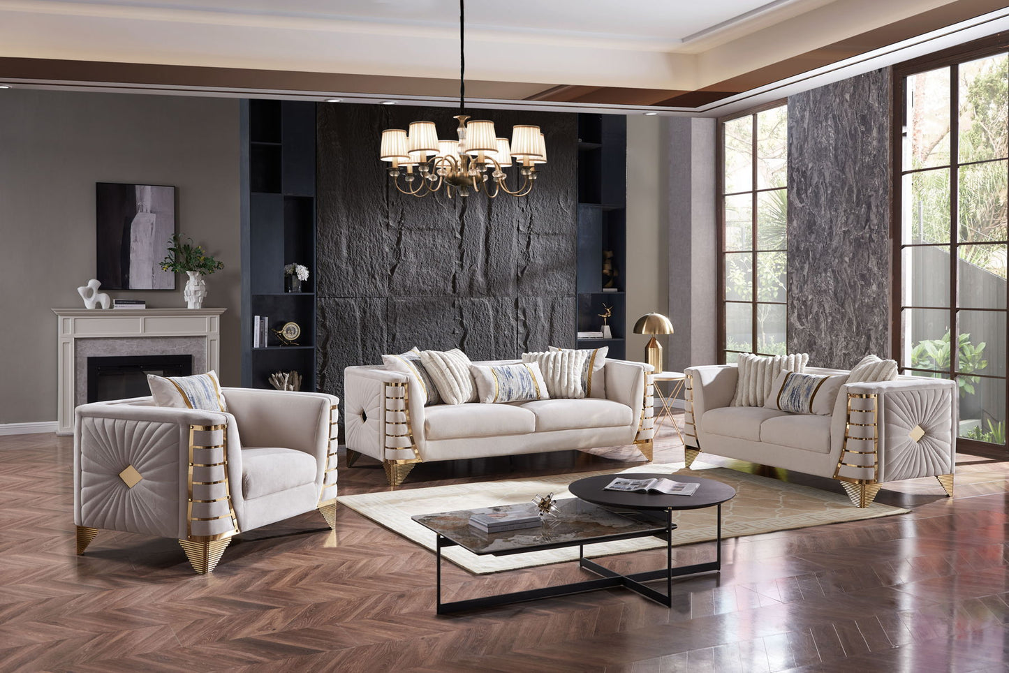 Tanya - Sofa And Loveseat - Gray