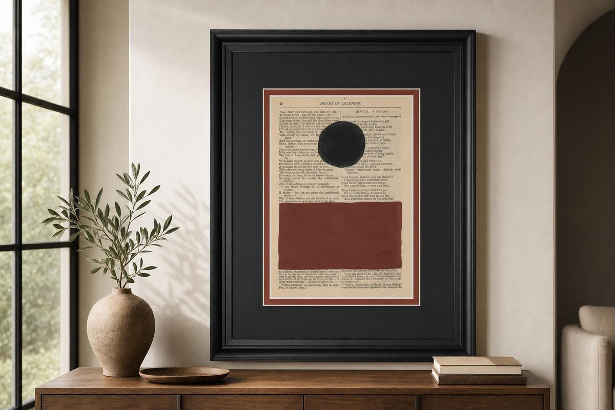 34x40 Modern Prose II By Renee W. Stramel - Dark Brown