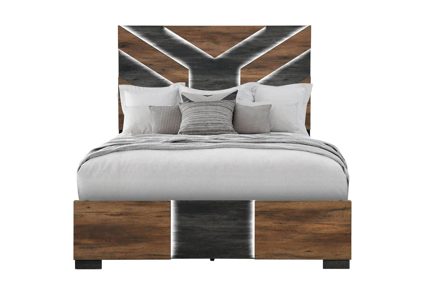 Optimus - Queen Bed - Black / Brown