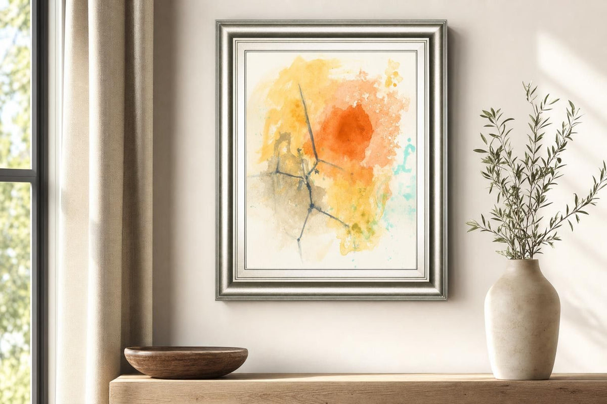 22x26 Magnetic Shift III By June Erica Vess - Yellow