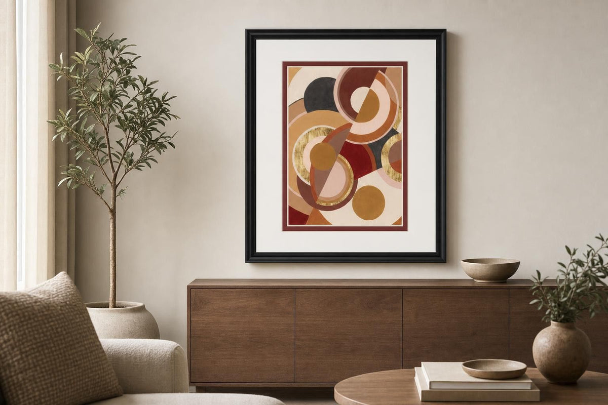 34x40 Tectonic Earth I By Grace Popp - Light Brown