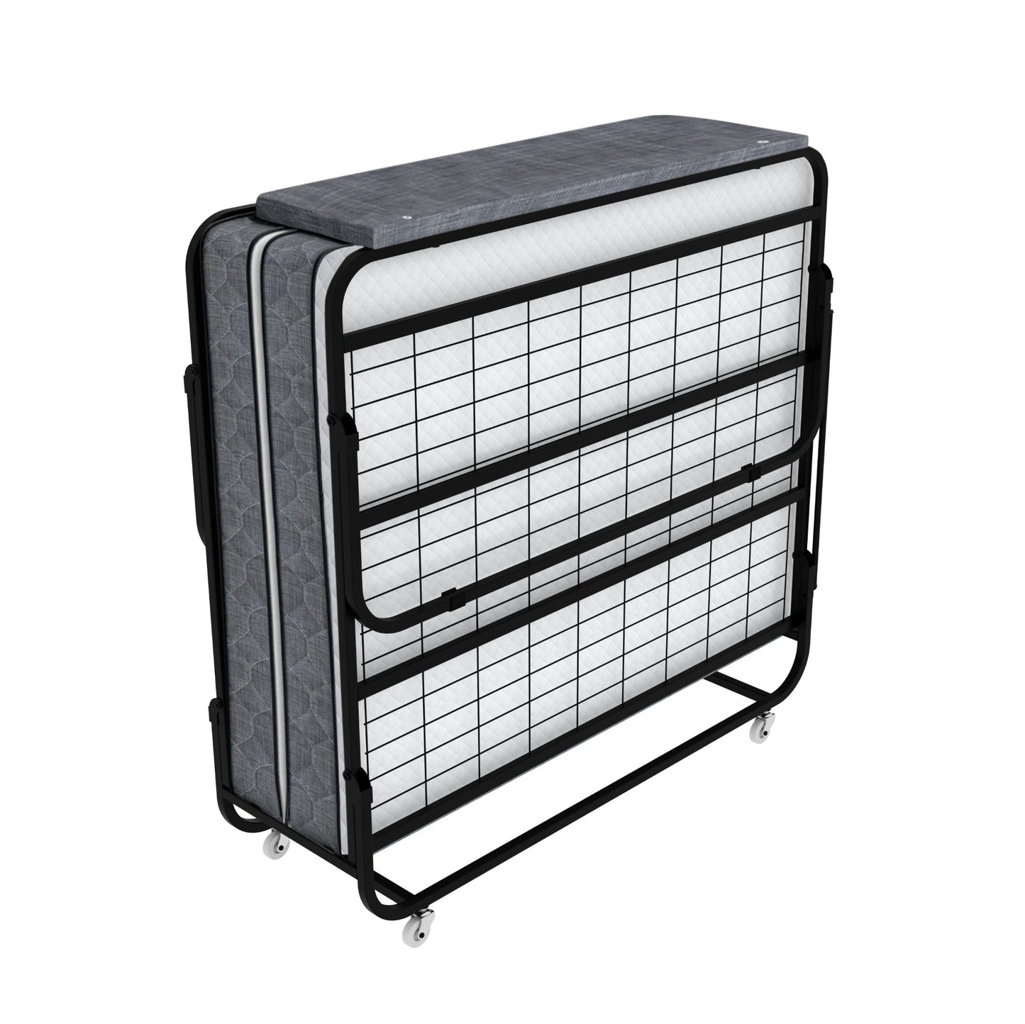 Vito - Double Size Folding Bed - Dark Gray / White