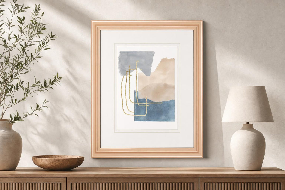 34x40 Matter Dissolving IV By Melissa Wang - Beige