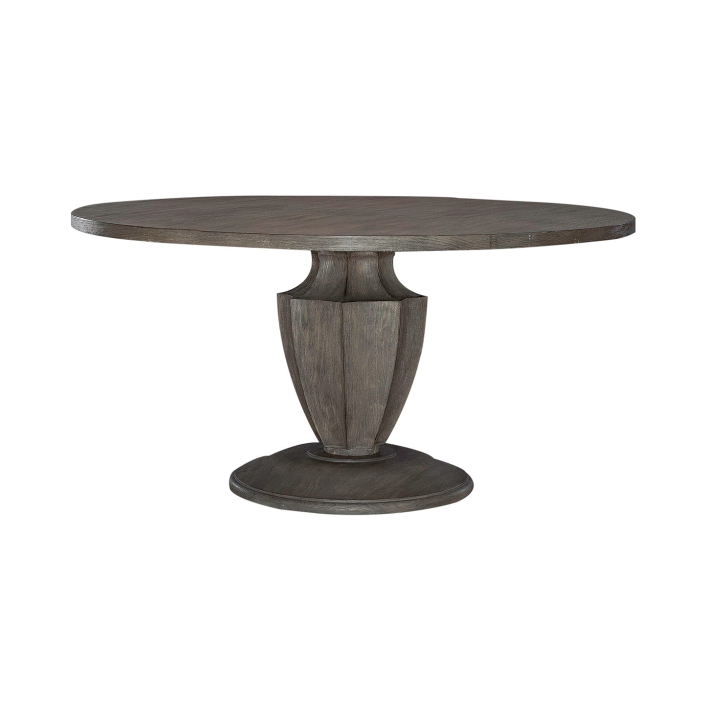 Westfield - 5 Piece Pedestal Table Set (Upholstered Side Chairs) - Havana Brown