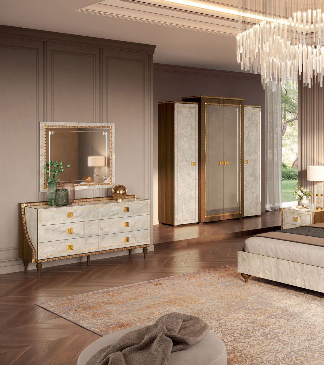 Romantica - Dresser - Light Beige / Brown Walnut