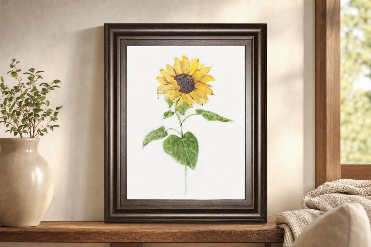 22x26 Sunflower I By Sally Swatland - Yellow