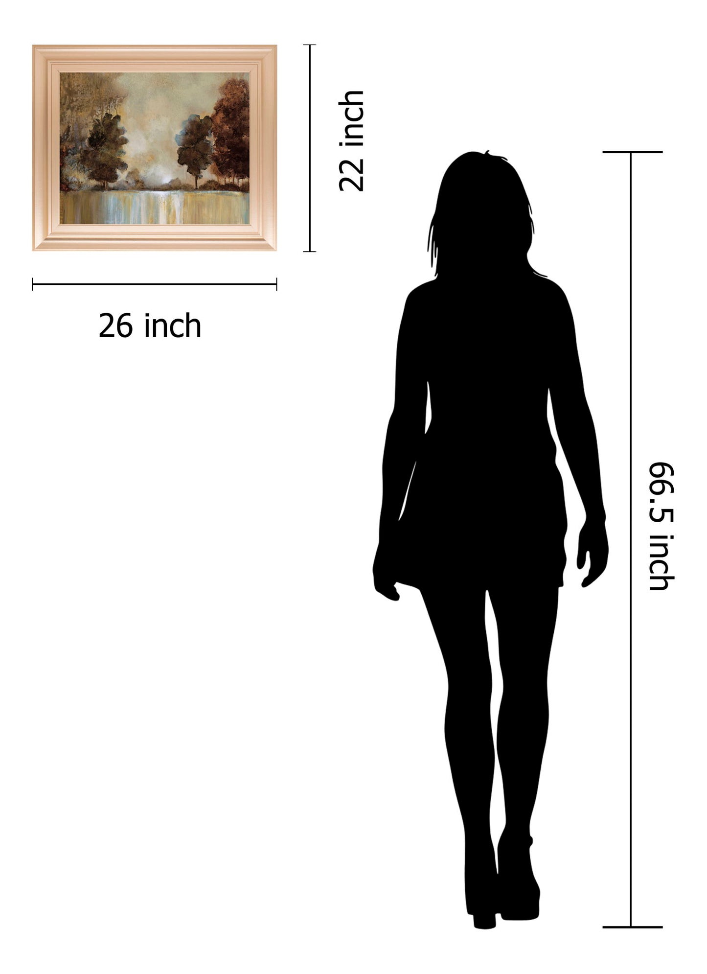 Morning Mist By Cat Tesla - Framed Print Wall Art - Dark Brown