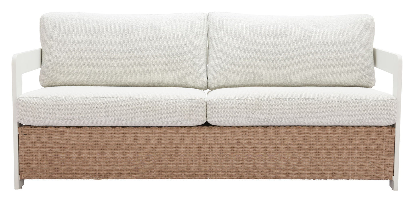 Gelo - Outdoor Sofa - White / Brown