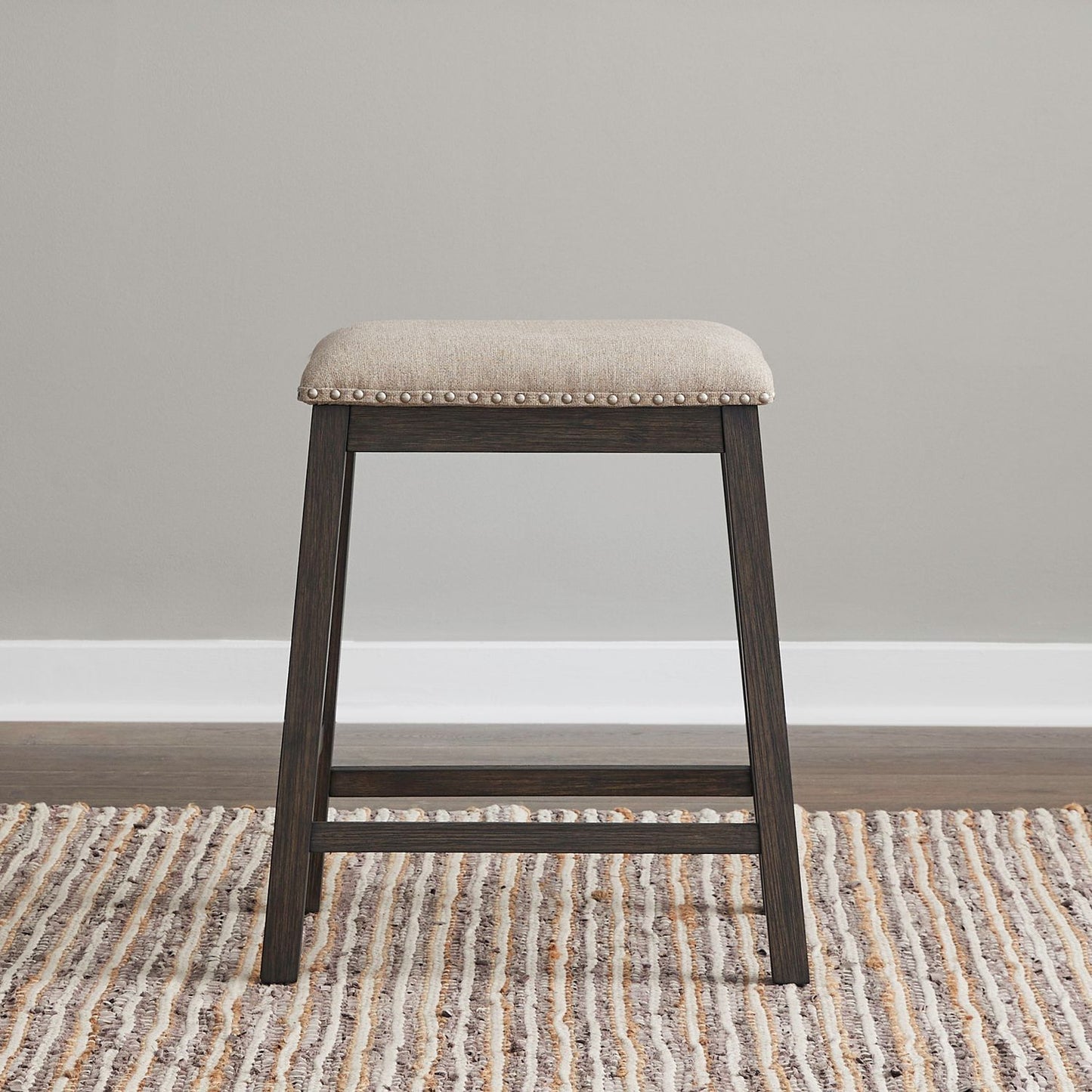 Harrison - Upholstered Console Stool - Brown