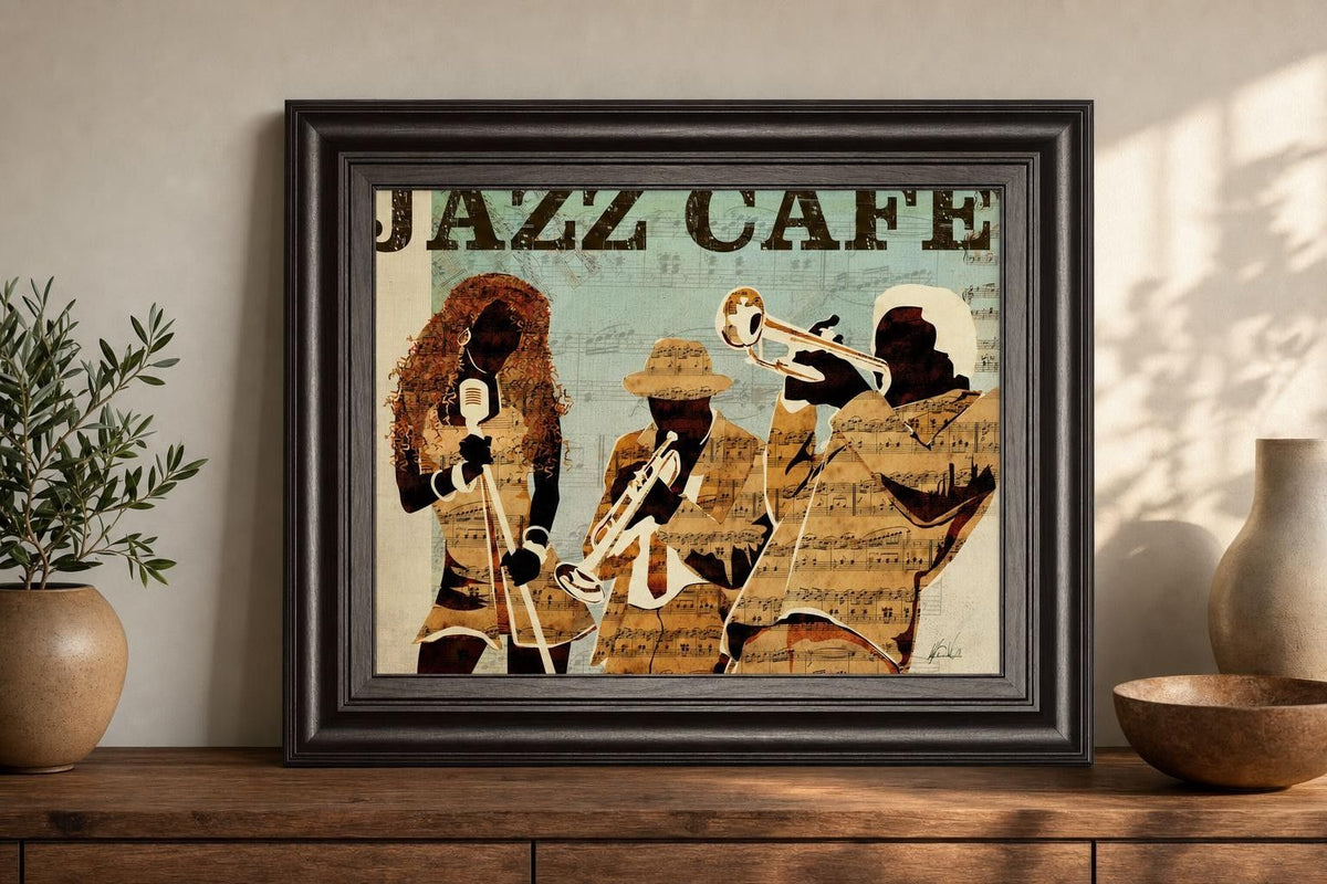 22x26 Jazz Cafe By Kyle Mosher - Light Brown