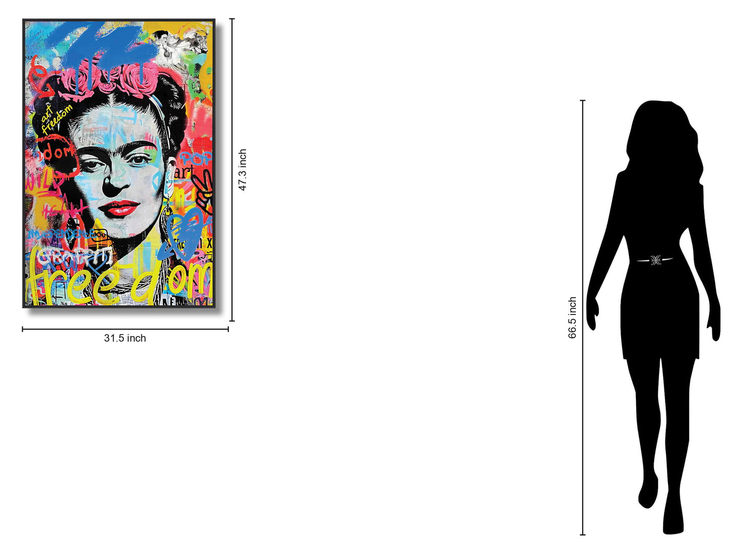 Urban Vivid Muse - 32" x 47" Framed Wall Art