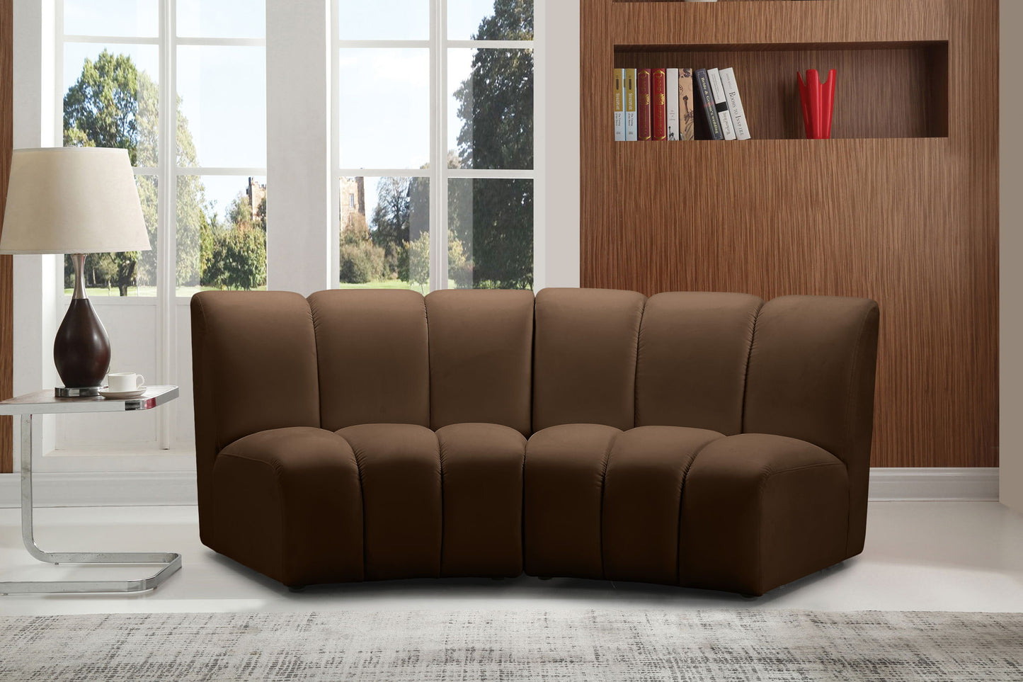 Infinity - 2 Piece Modular Sectional - Brown