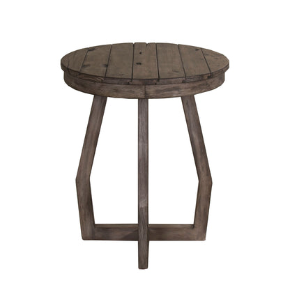 Hayden Way - Chair Side Table - Washed Gray