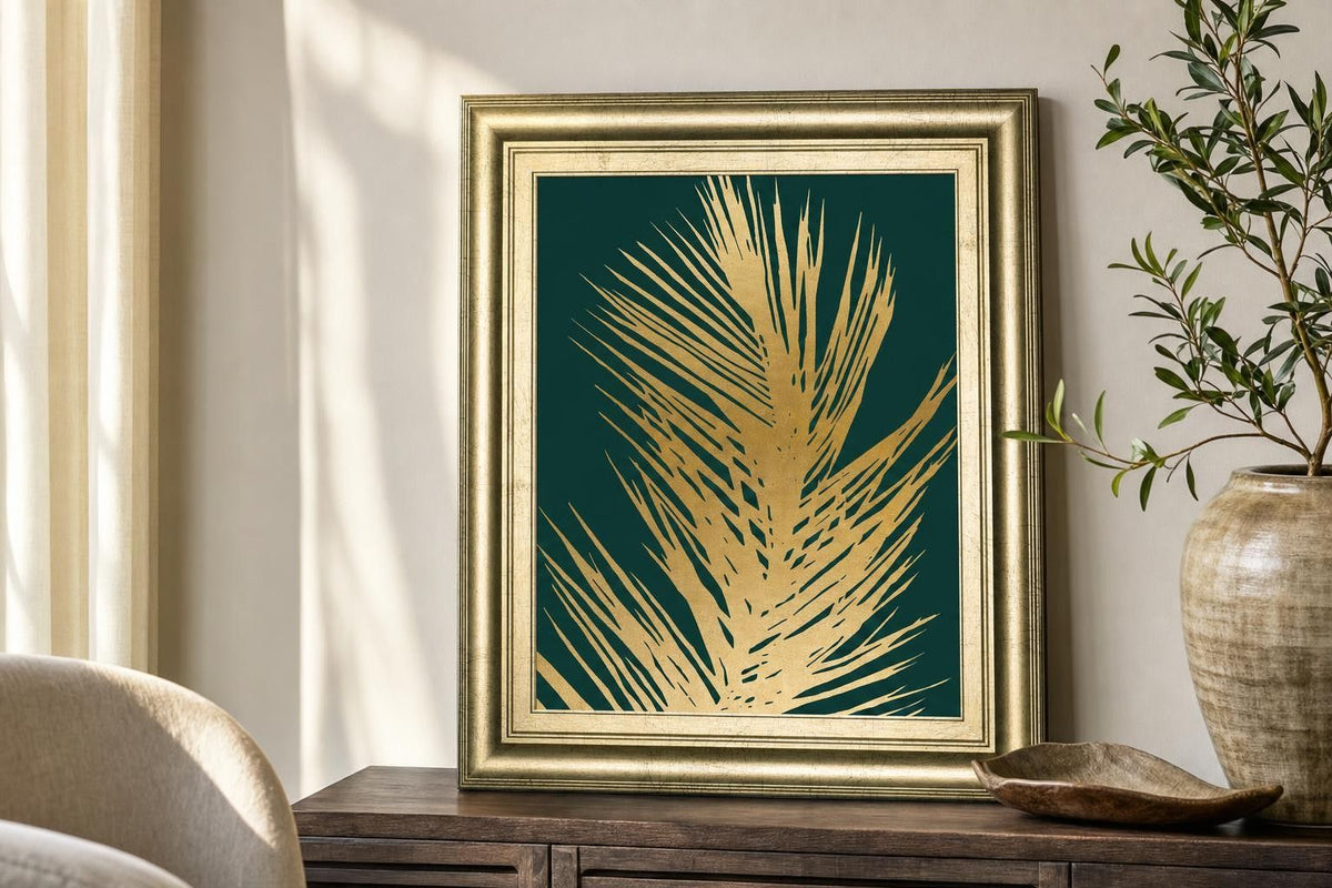 22x26 Emerald Palms II By Natalie Carpentieri - Yellow