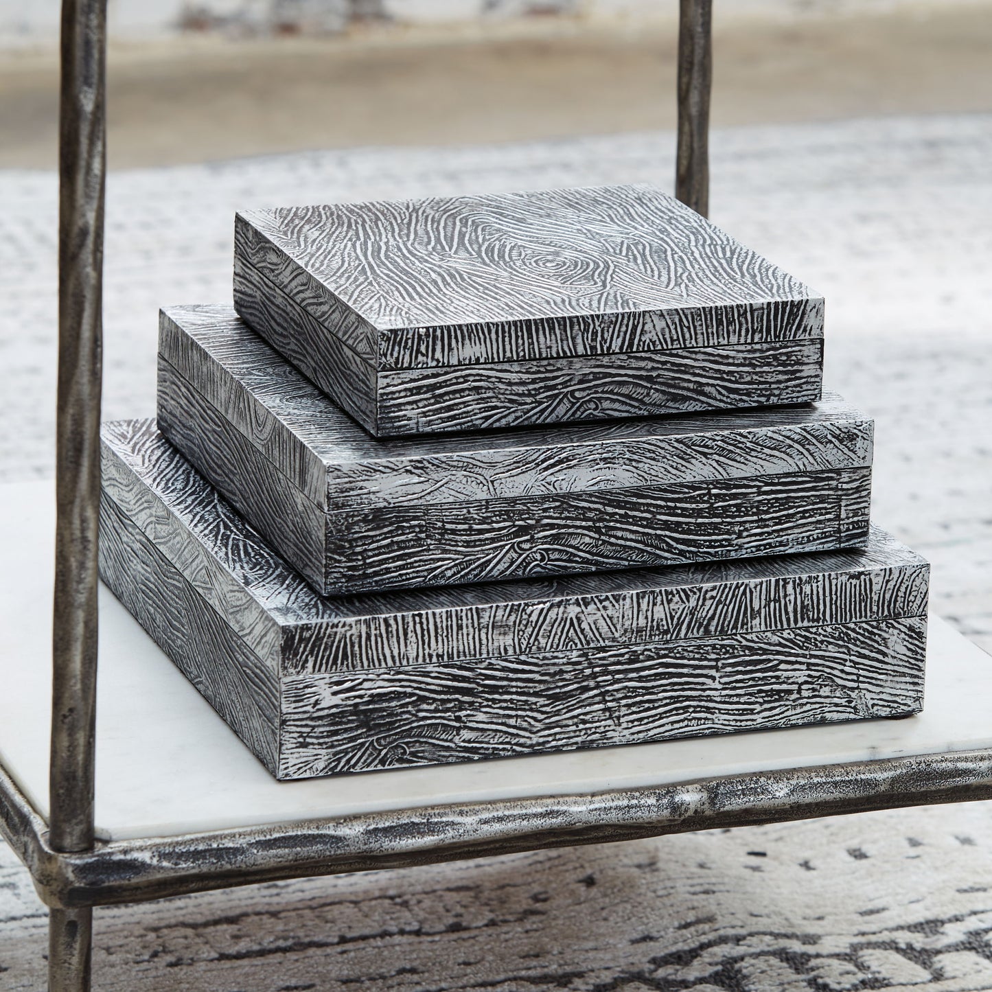 Keldy - Box Set (Set of 3) - Antique Pewter Finish