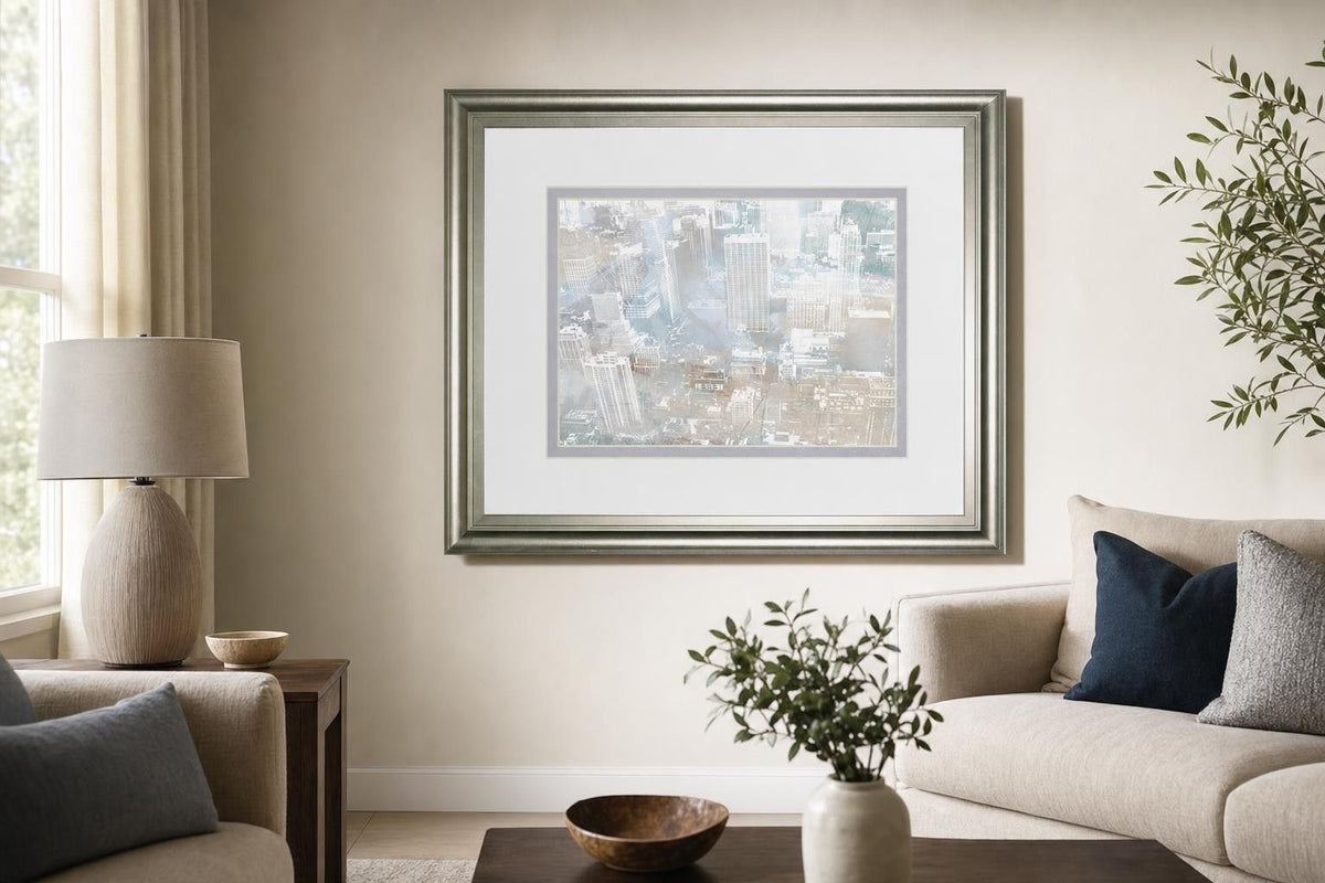 34x40 Empire View II By DanMeneely - Silver