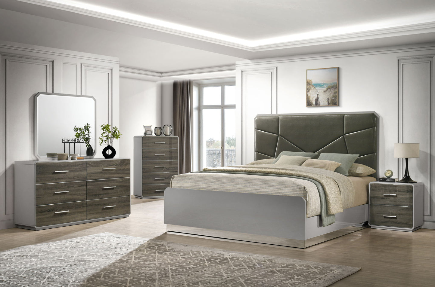Naples - Dresser - Stone Gray