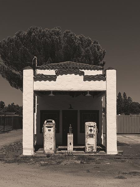 Service Station Of Yesteryear By Jd Studios (Small) - Dark Gray
