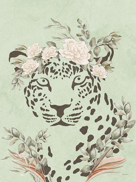 Safari Leopard Dreaming By Yass Naffas Designs (Small) - Green