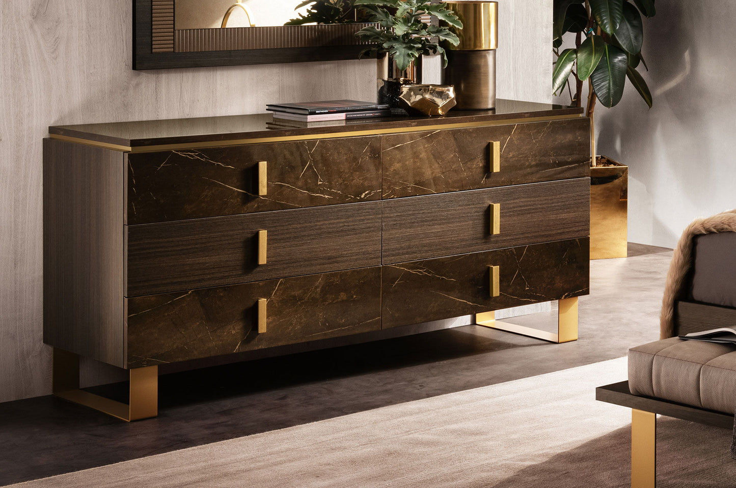 Essenza - Double Dresser - Dark Brown