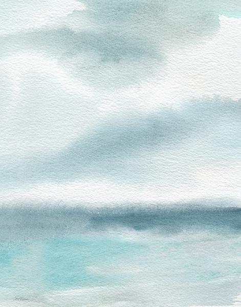 Seaside Sanctuary II By Carol Robinson (Small) - Light Blue