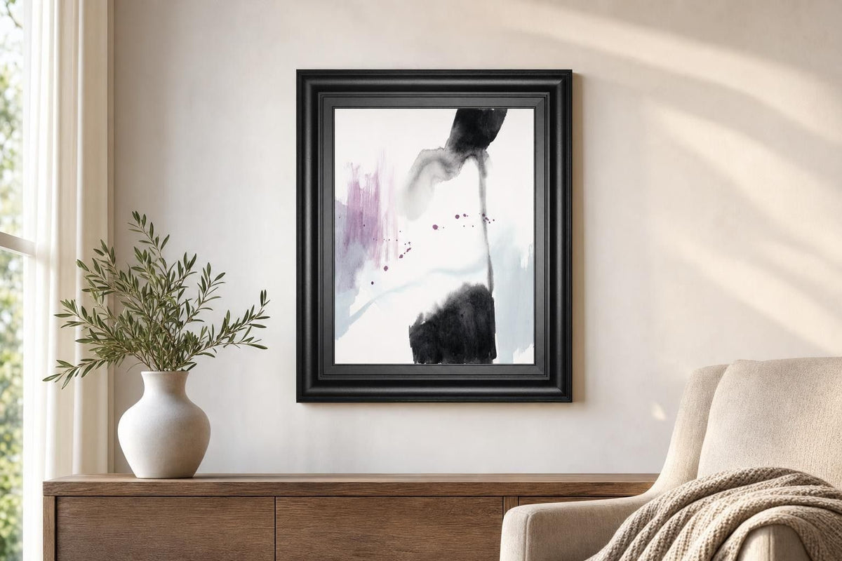 22x26 Violet Bloom II By Jennifer Goldberger - White