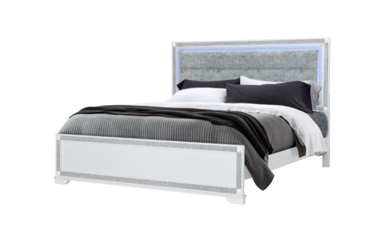 Soleil - King Bed - White