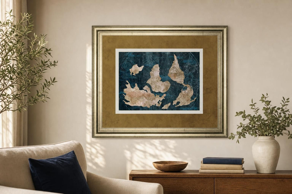 34x40 Industrial Map By CAD Designs - Blue