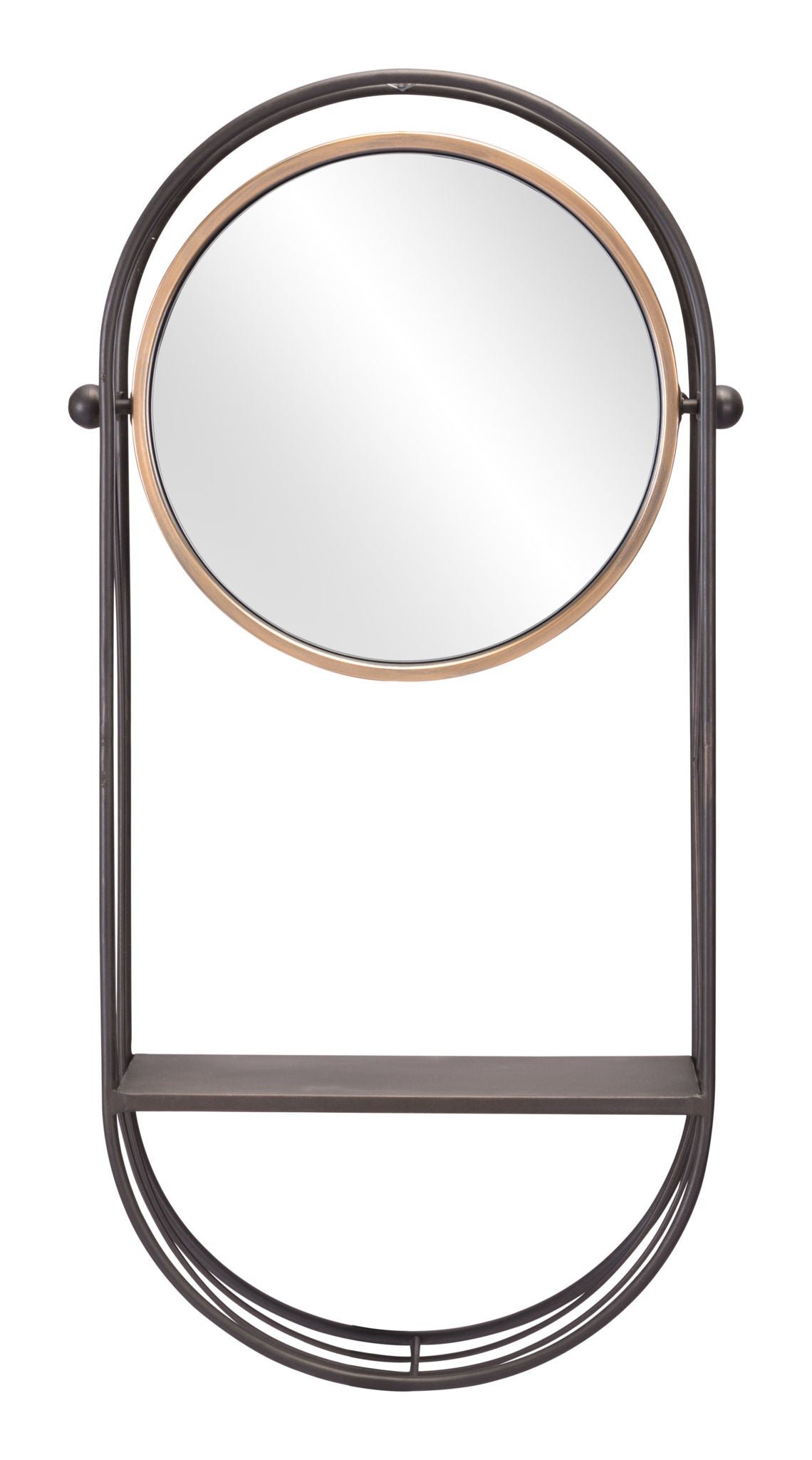 Saroni - Mirror Shelf - Gray