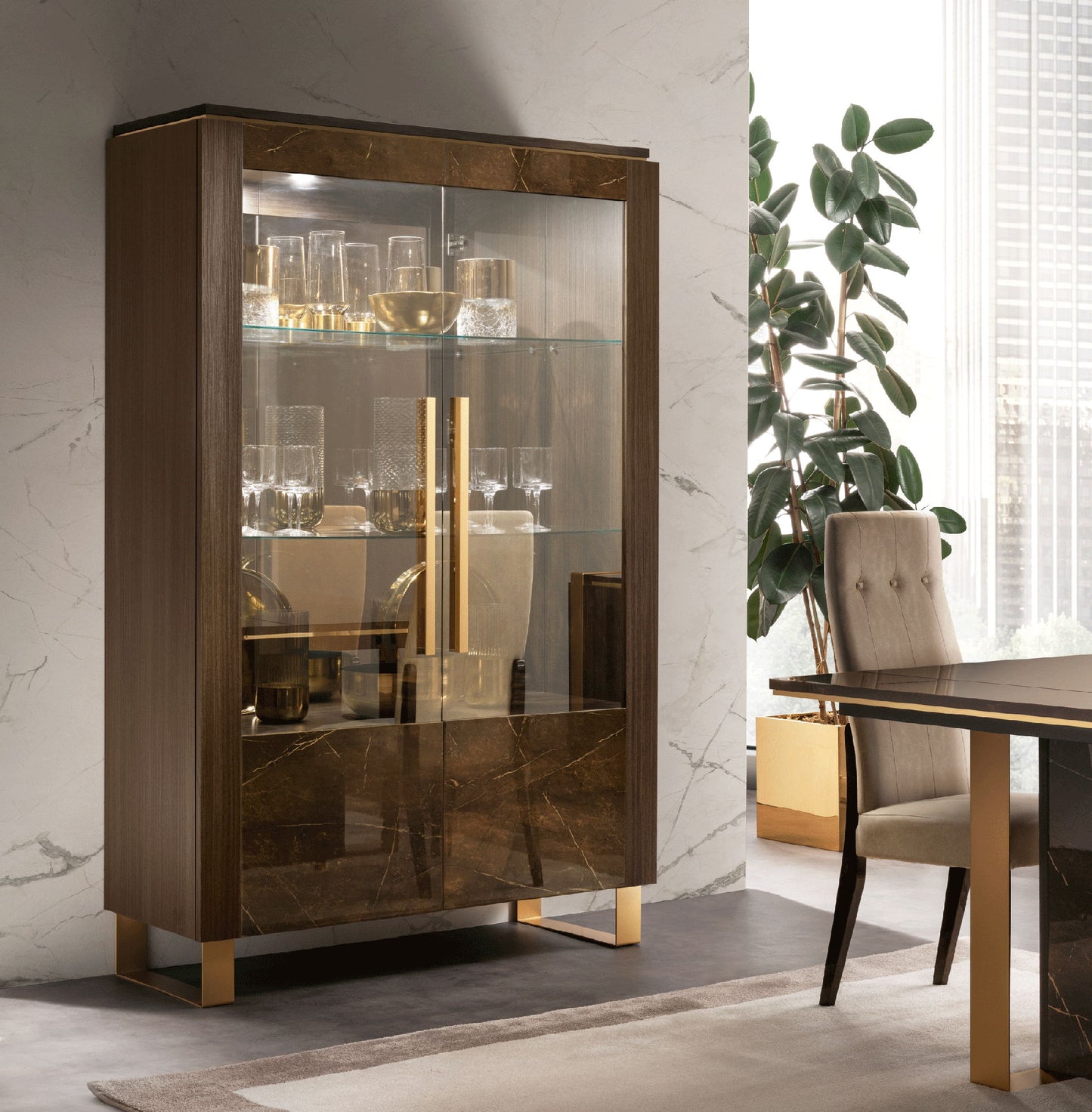 Essenza - 2 Door China - Dark Brown