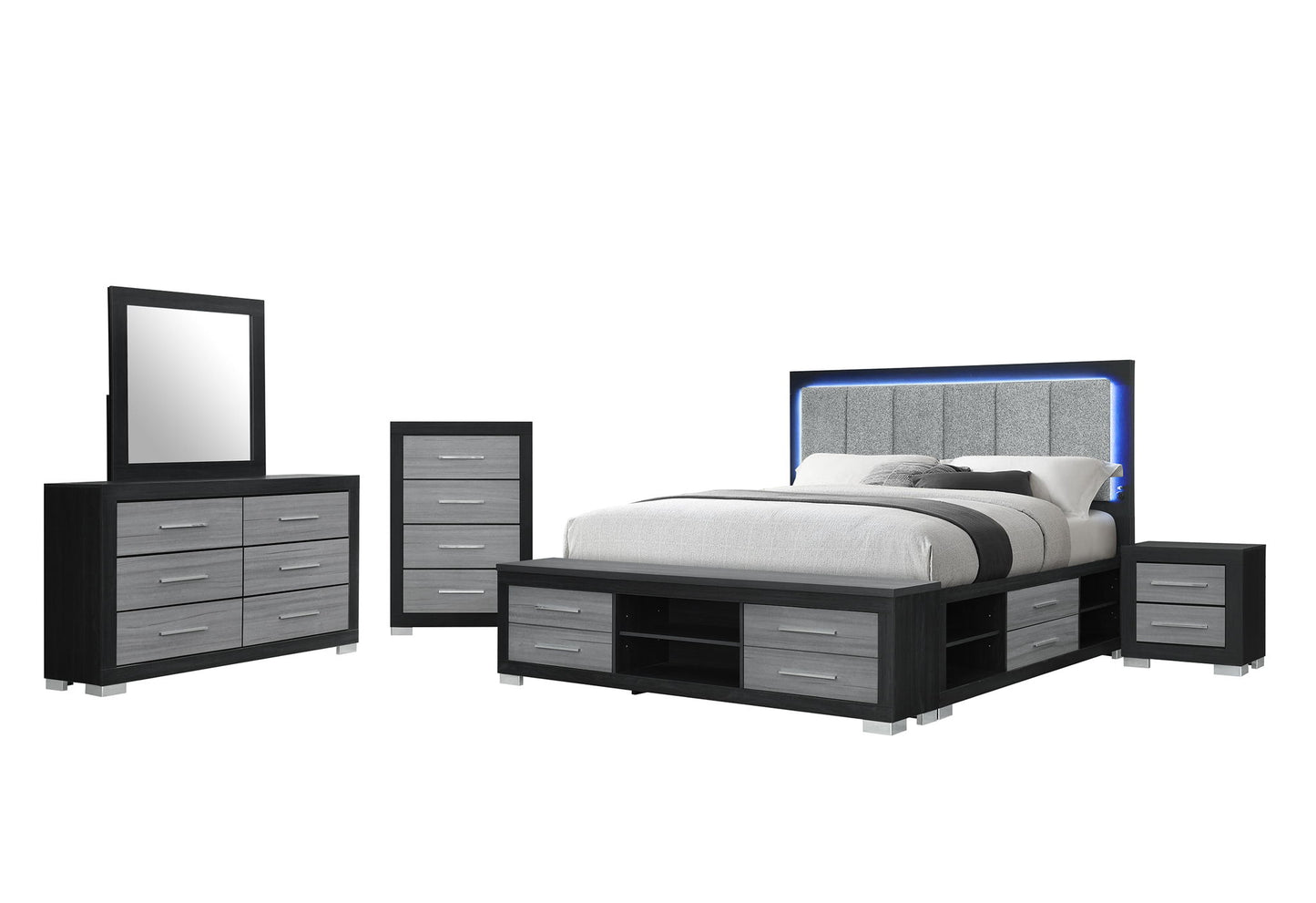 Emma - Dresser - Gray / Black