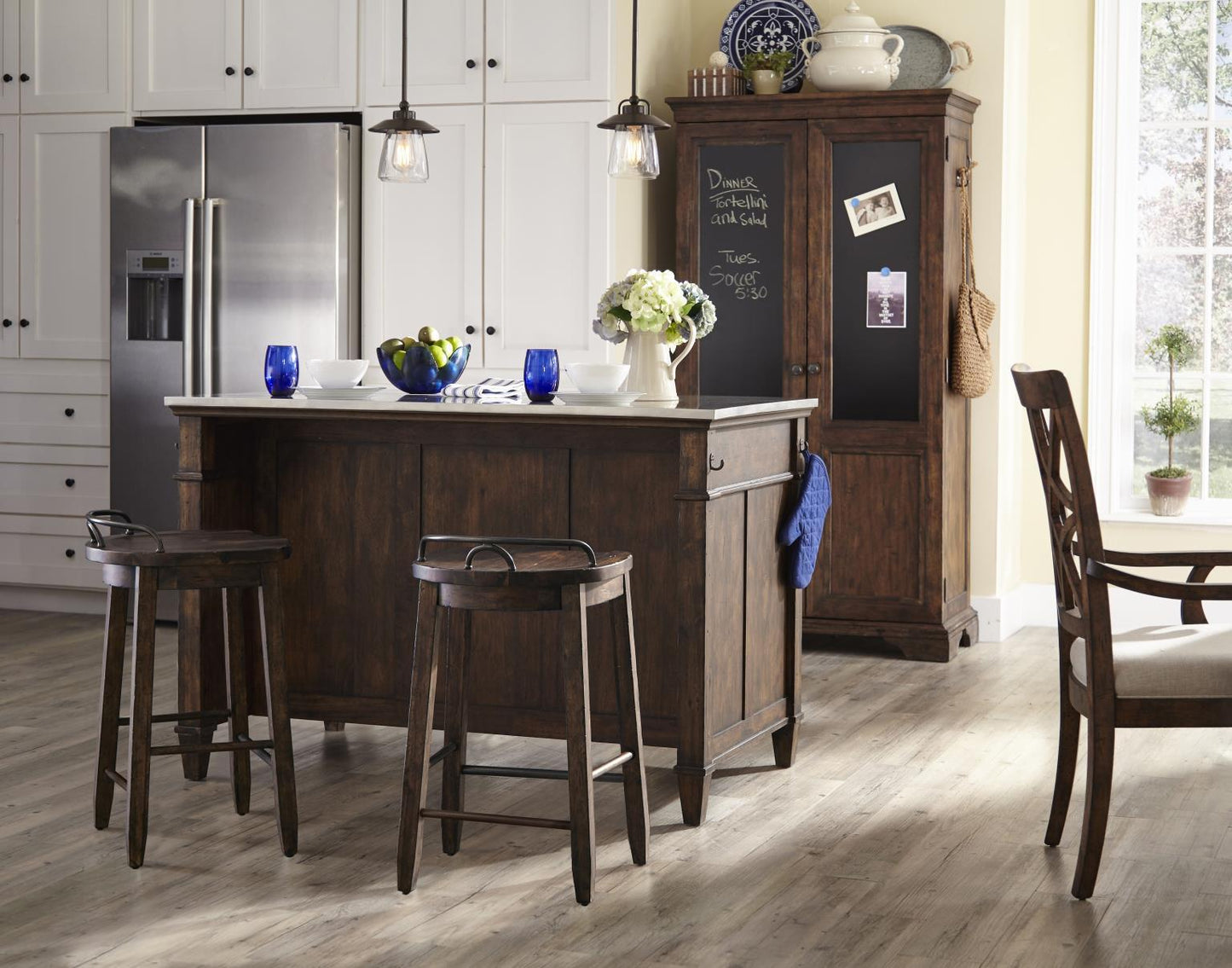 Trisha Yearwood Home - Cowboy Stool (Set of 2) - Coffee