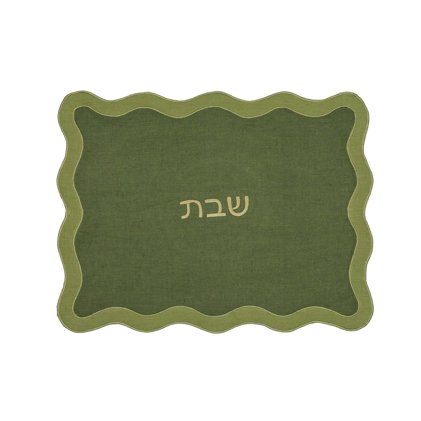 Organic Cotton / Linen Wavy Challah Cover