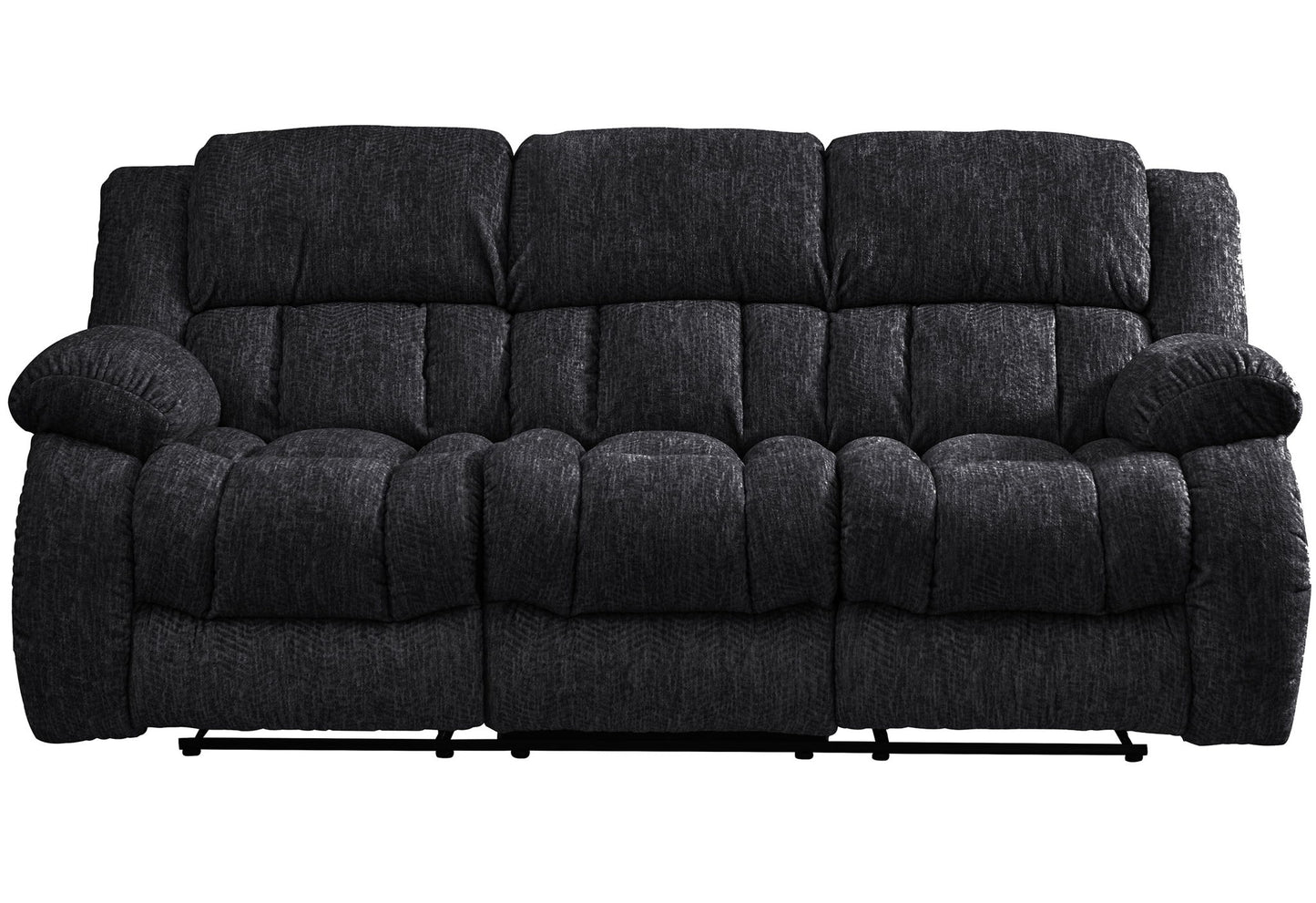 U250 - 3 Piece Living Room Set (Reclining Sofa / Console Reclining Loveseat / Glider Recliner) - Ebony