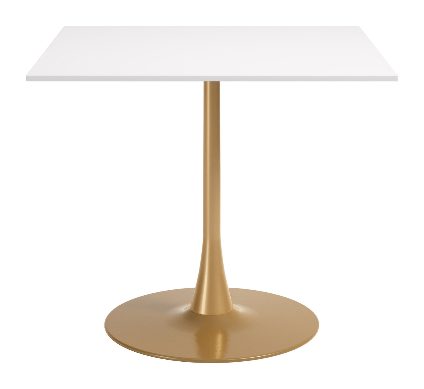 Epas - Dining Table - White / Gold