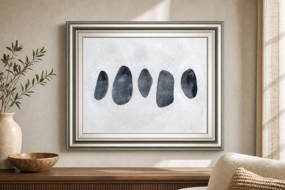 22x26 Stone Collection II By Emma Scarvey - Dark Gray