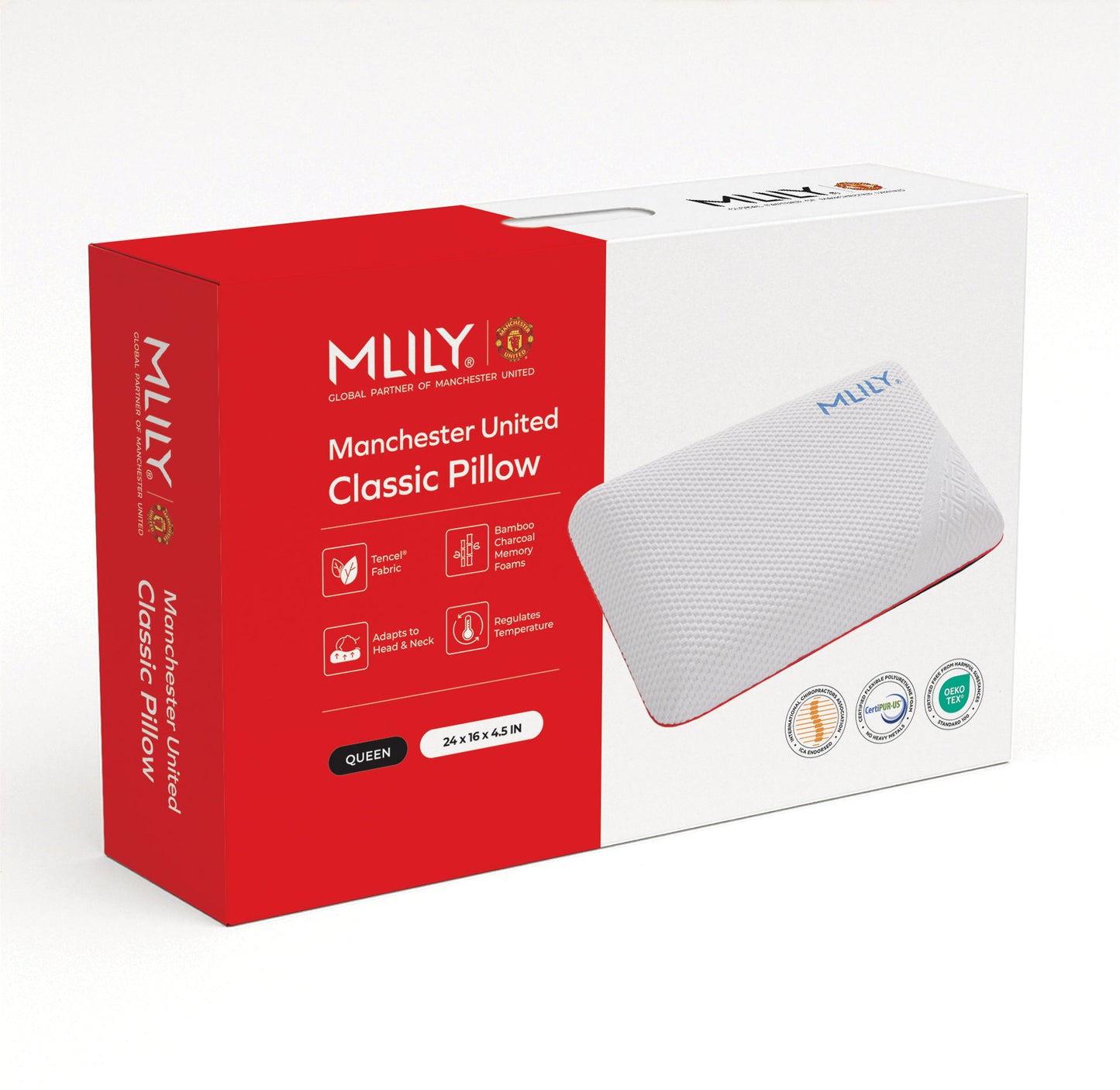 MLILY MUFC - Classic Pillow - Queen