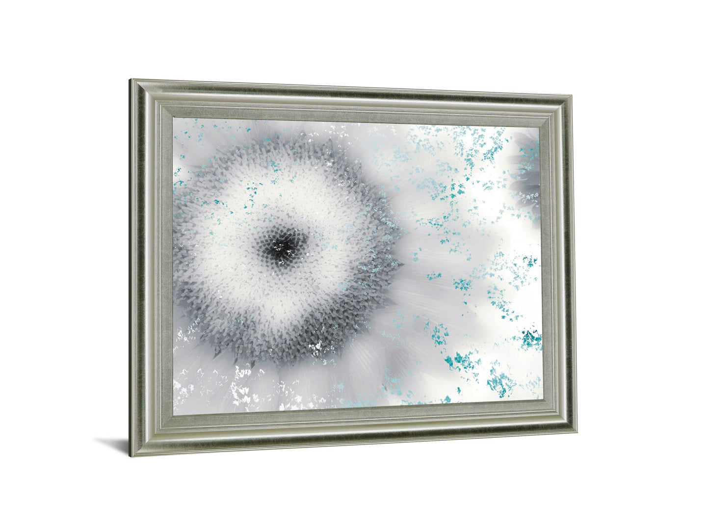 Frosted Petal Burst - 28" x 34" Framed Wall Art