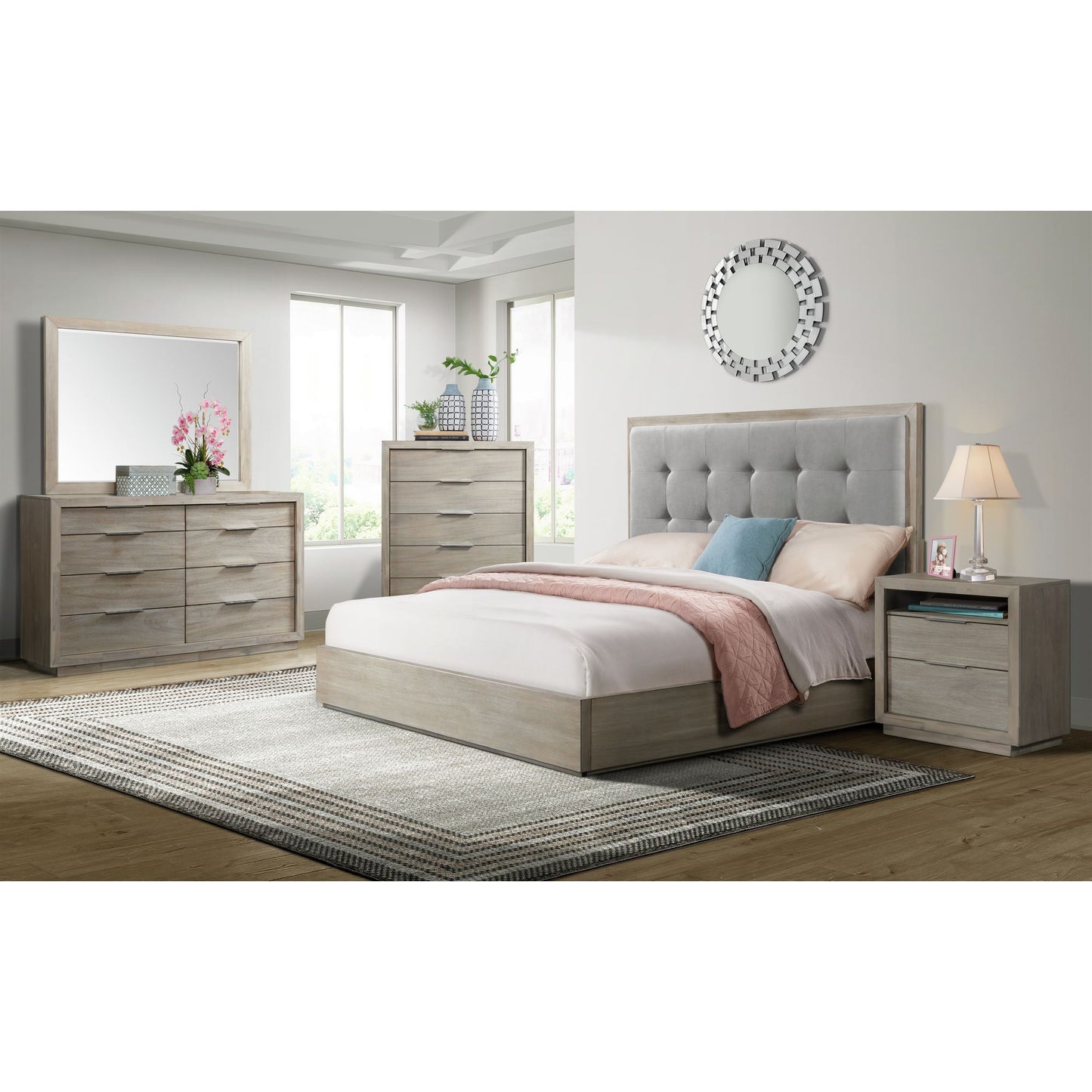Arcadia - 6-Drawer Chest - Gray