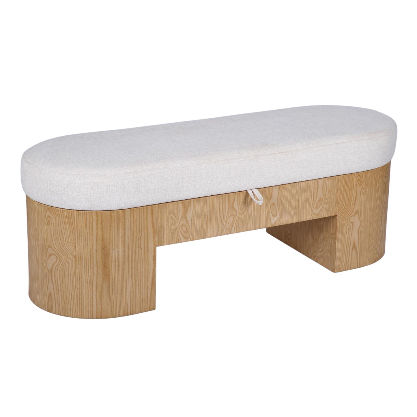 Poppi - Performance Fabric Storage Bench - Cream