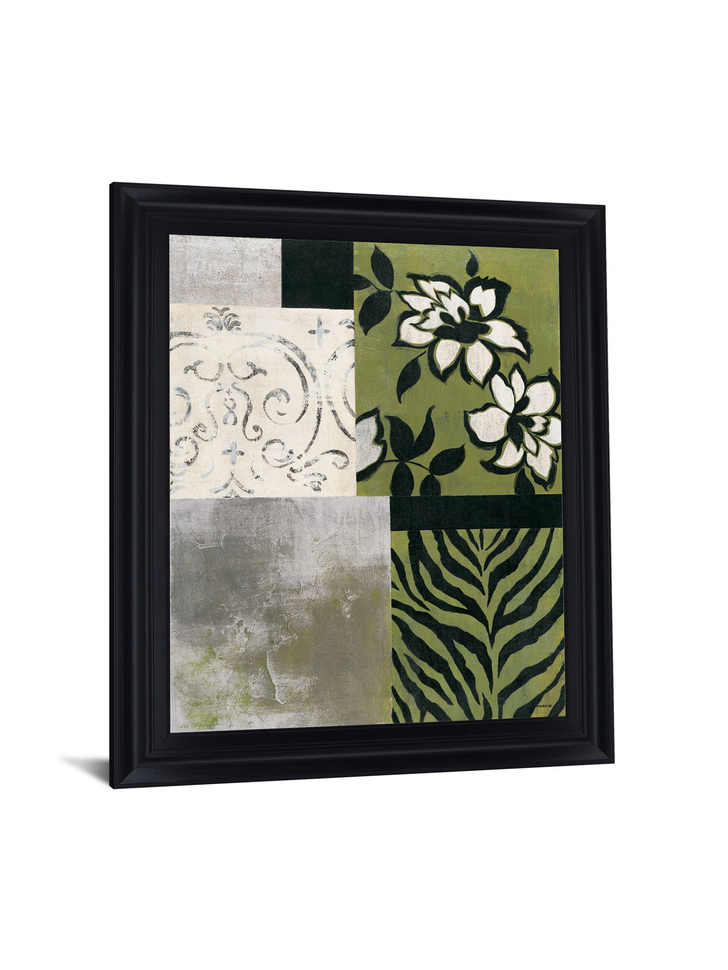 Verdant Mélange - 28" x 34" Framed Wall Art
