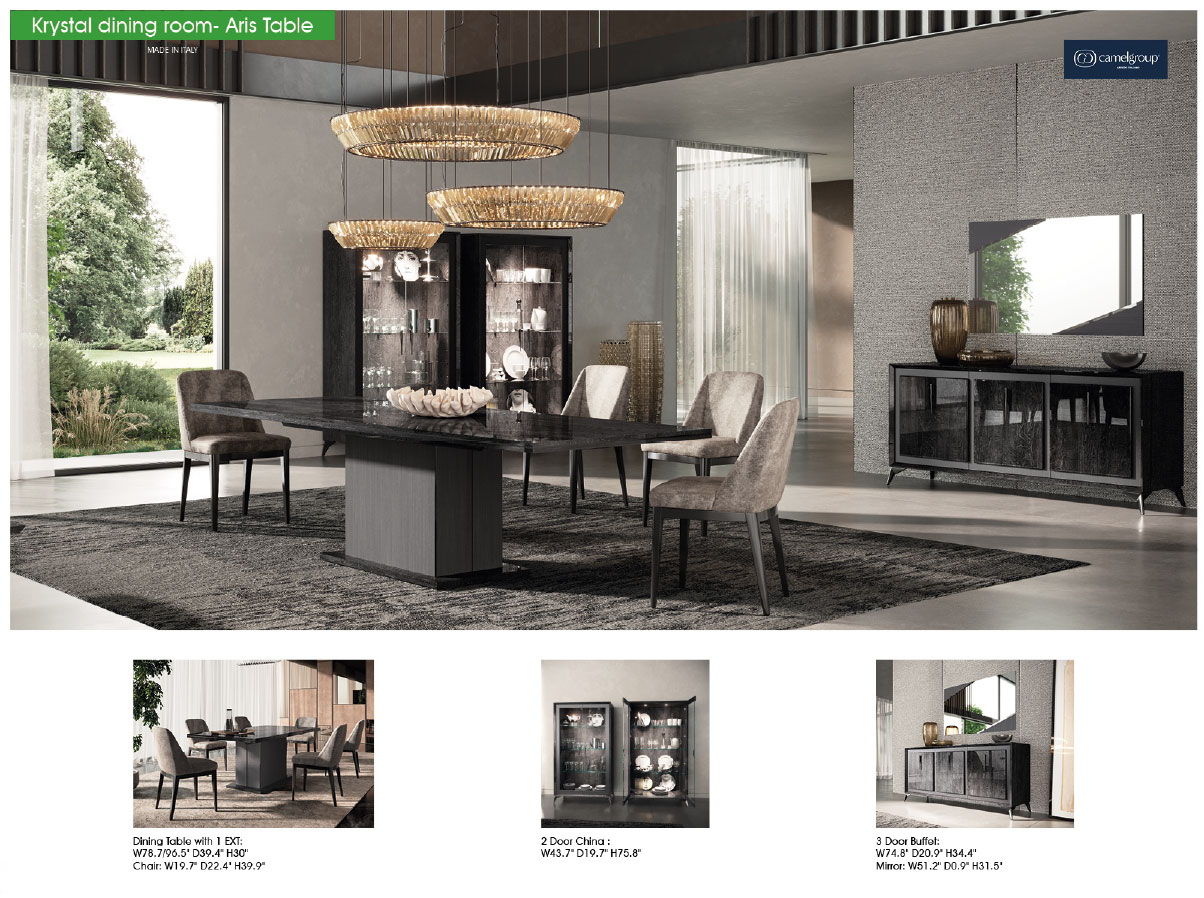 Aris - Dining Table With Extension - Black