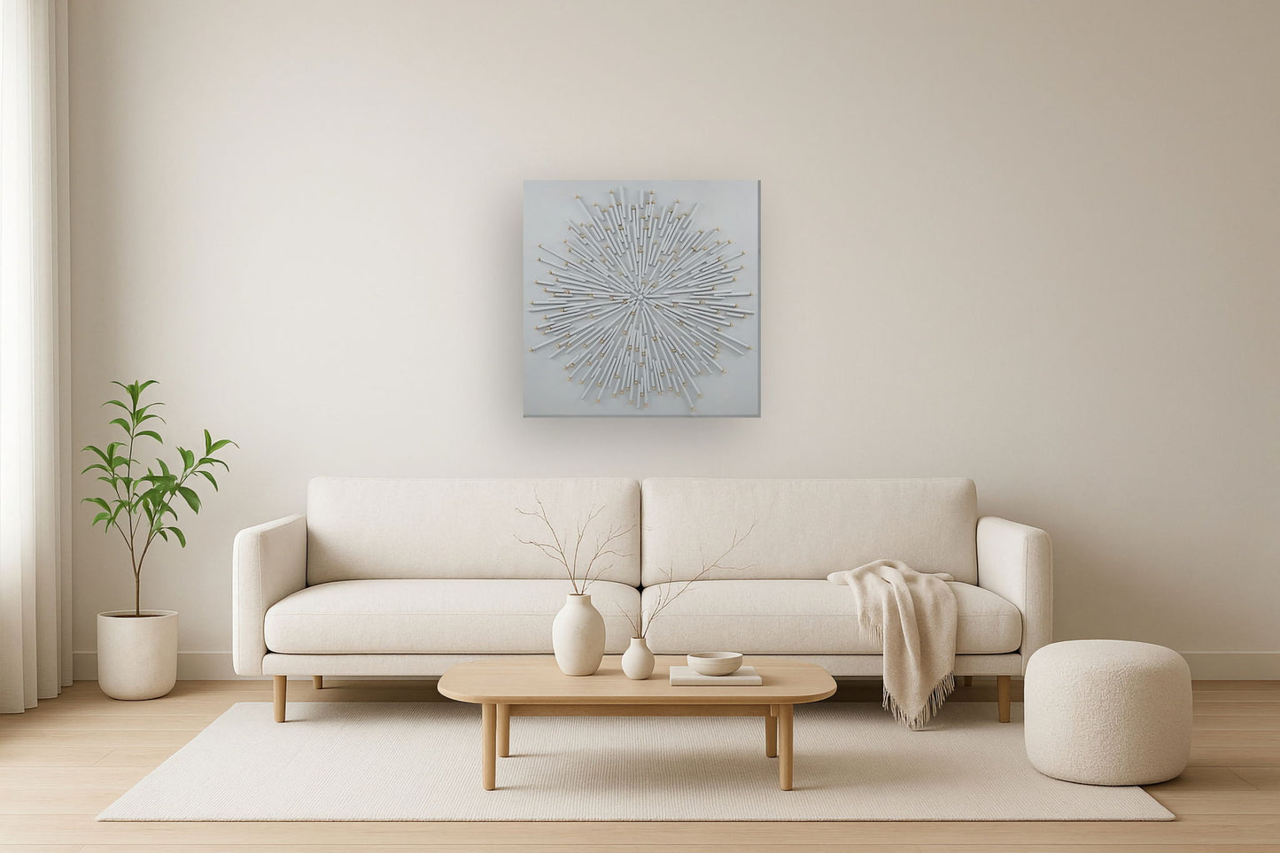 Radiant Lattice - 36" x 36" Framed Wall Art