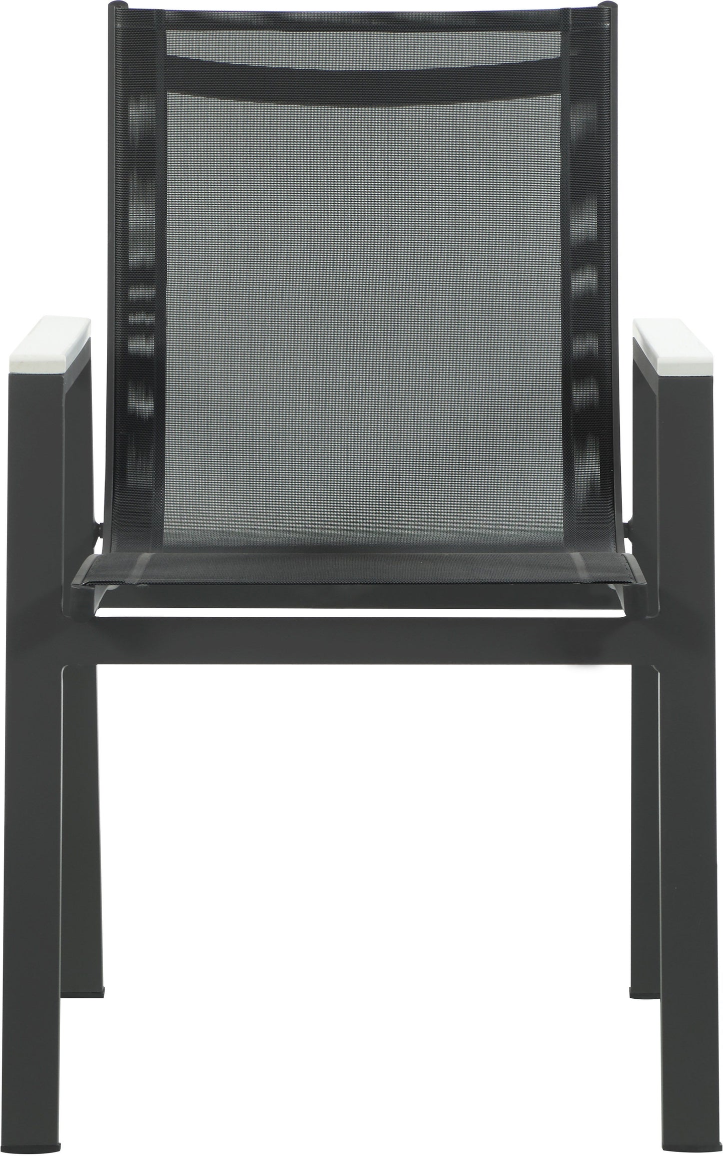 Nizuc - Outdoor Patio Dining Arm Chair With Gray Frame (Set of 2)