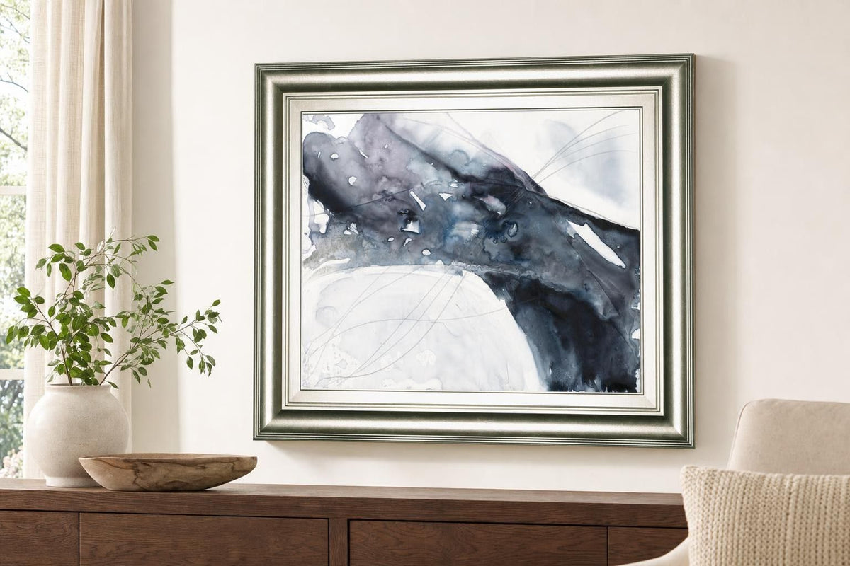 22x26 Agate Wave II By Jennifer Goldberger - Dark Gray