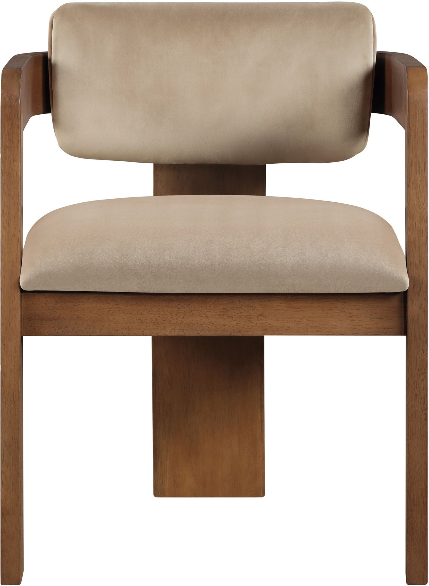 Sacha - Velvet Dining Chair With Brown Base (Set of 2)